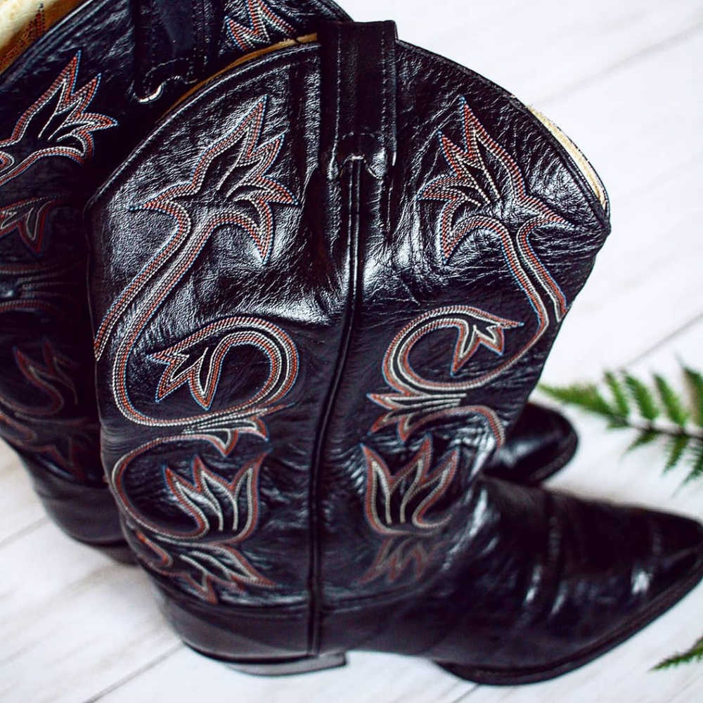 SOLD! Larry Mahan Mens Cowboy Boots Size 10.5
